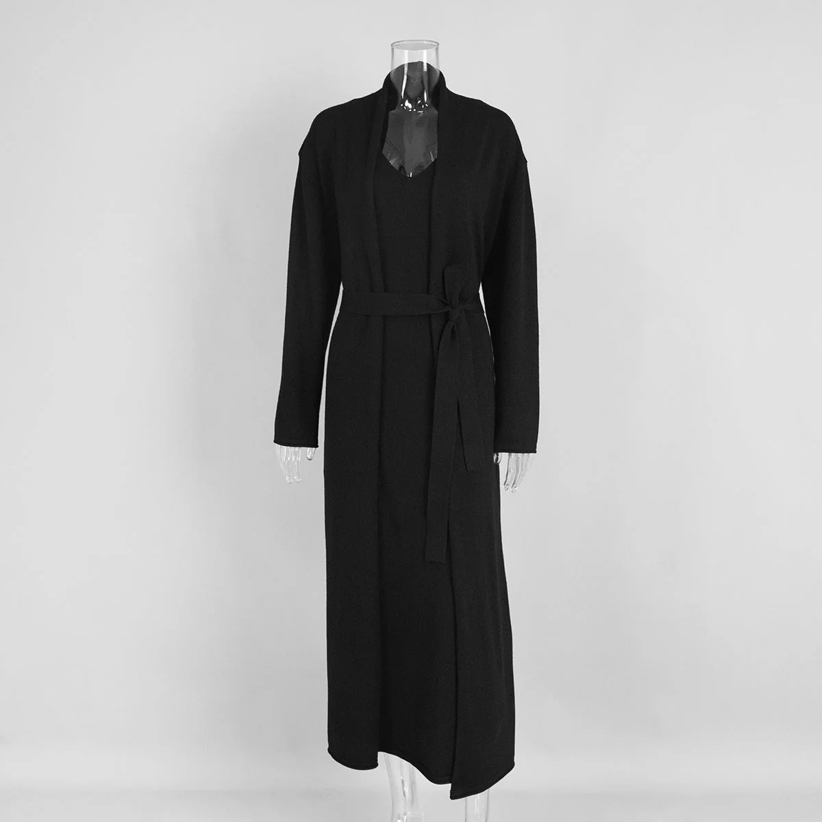 The Effortless Harmony | Solid Color Sleeveless Knit Two-Piece Set - Image 9