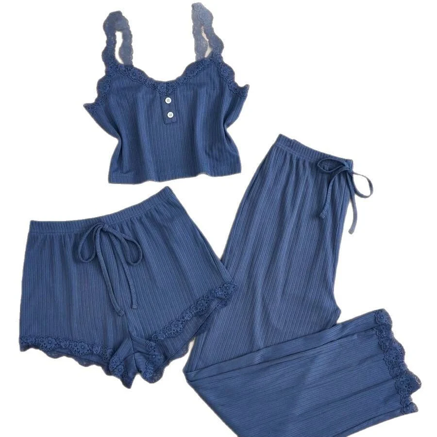 The Effortless Luxe | Ribbed Jacquard Three-Piece Lounge Set - Image 12