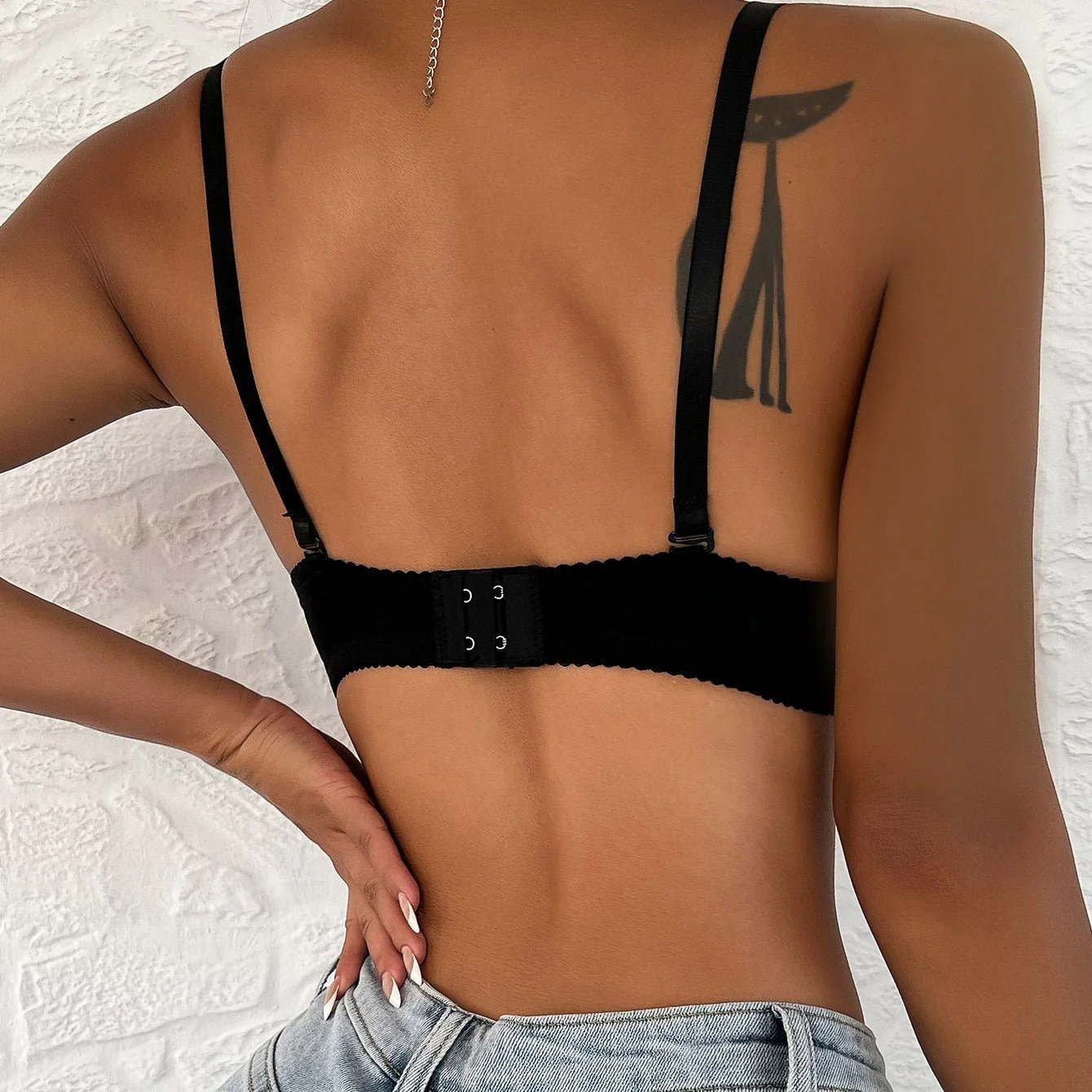 The Effortless Muse | French-Style Half Cup Bra with Underwire - Image 17