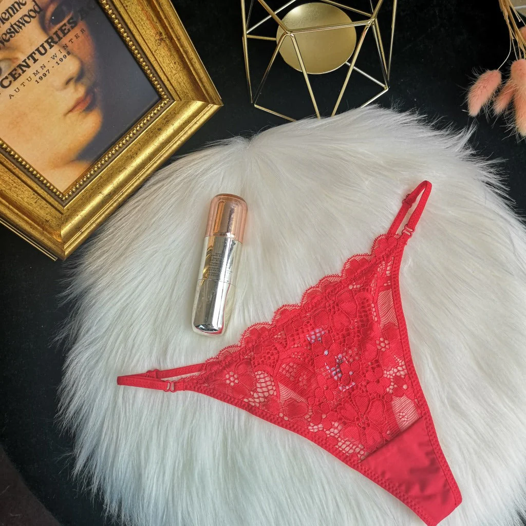 The Enchanted Bloom | Adjustable Lace Low-Rise Thong Panties - Image 2