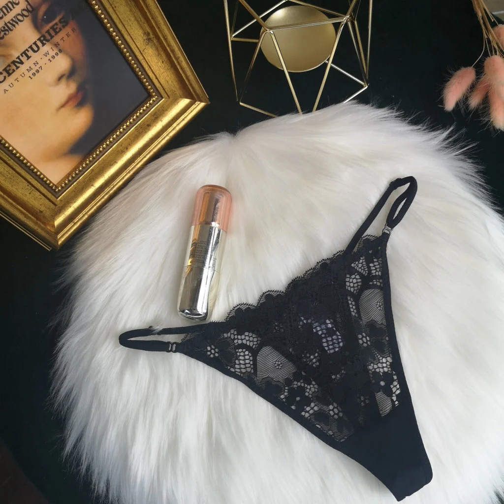 The Enchanted Bloom | Adjustable Lace Low-Rise Thong Panties - Image 3