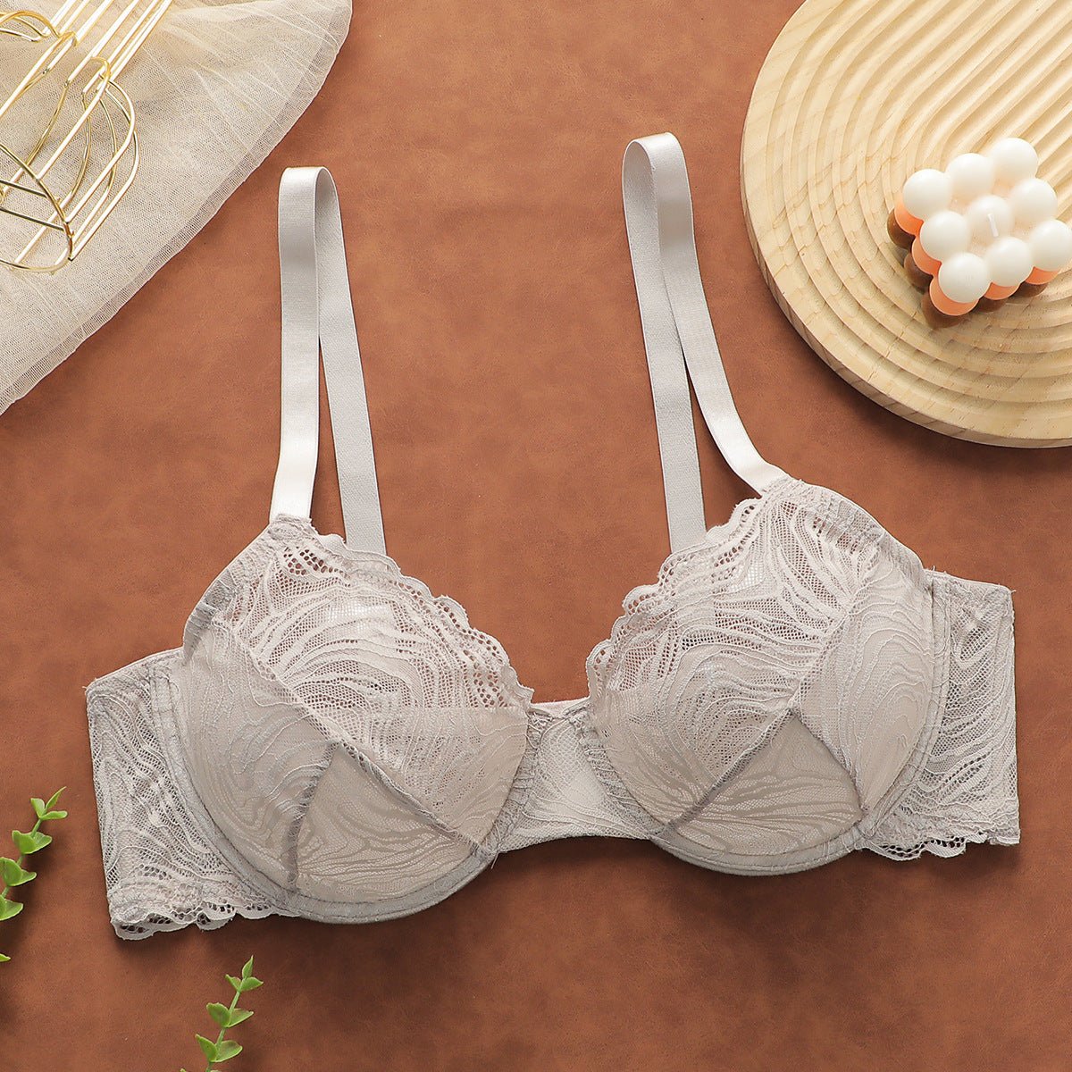 The Enchanted Lace Set | Women's Ultra-Thin See-Through Lace Bra - Image 3