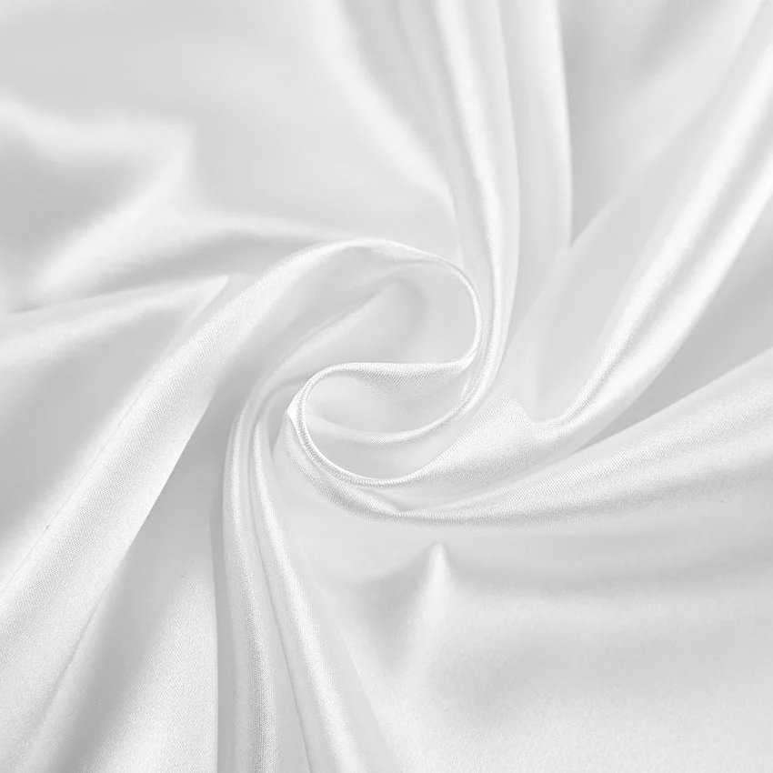 The Feather Whisper | Solid Color Ice Silk Satin Nightdress Set - Image 21