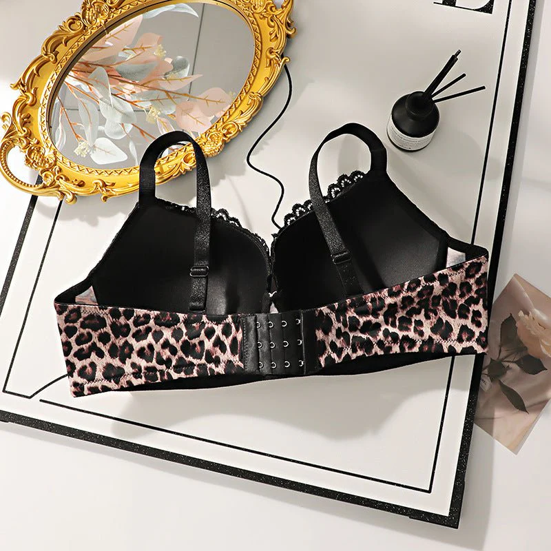 The Fierce Embrace | Plus Size Leopard Print Gather Bra - Image 9