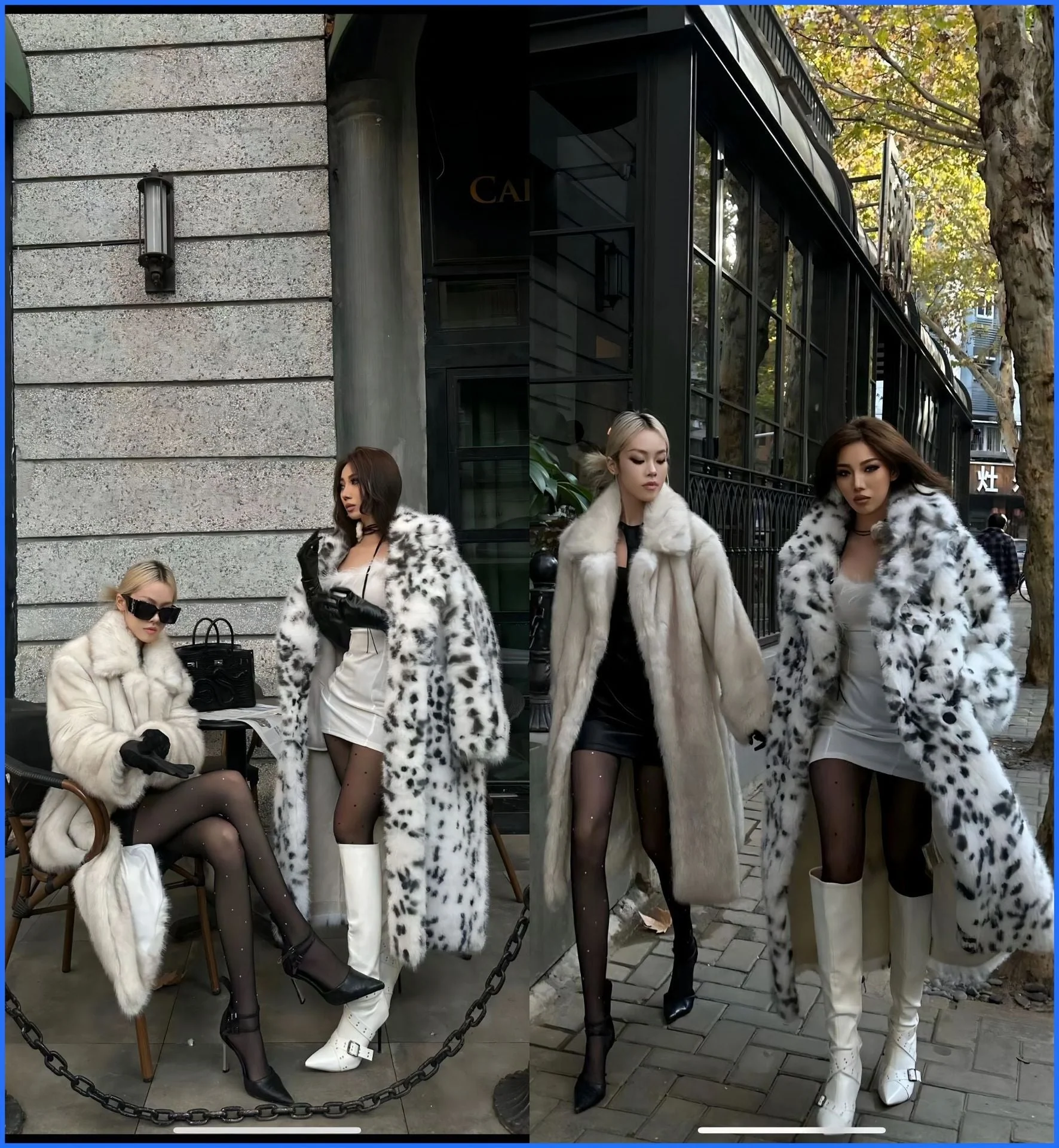 The Fierce Luxe | Leopard Print Imitation Fox Fur Coat FD - Image 8
