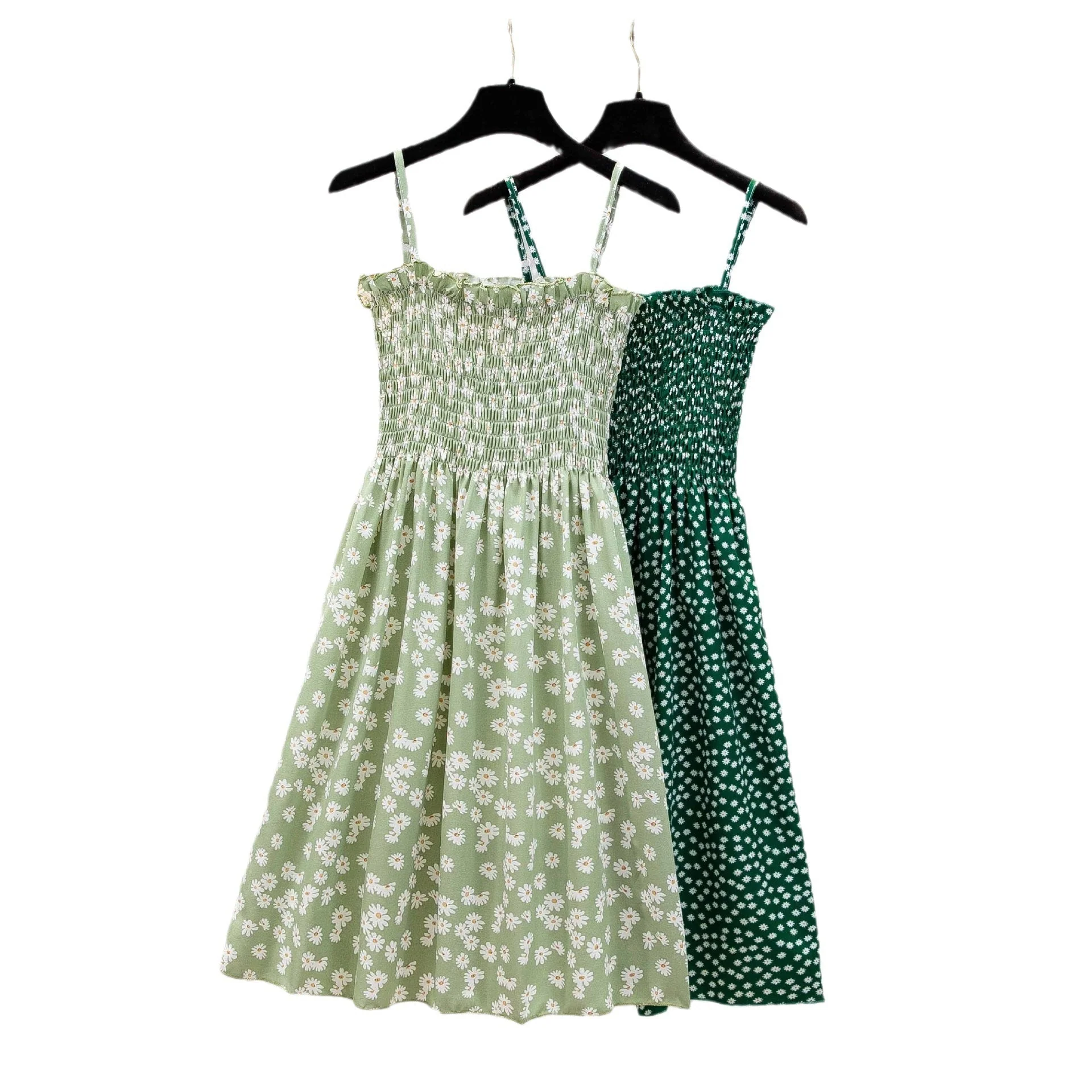 The French Whisper | Floral Suspender A-Line Midi Dress - Image 5