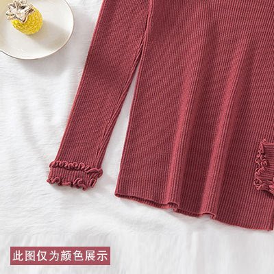 The Graceful Contour | Women's Slim-Fit Semi-Turtleneck Pullover Sweater - Image 14