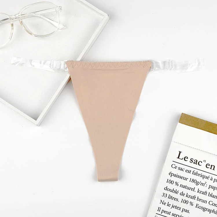 The Ice Silk Tease | Women's Low-Rise Ice Silk Thong Panties - Image 4