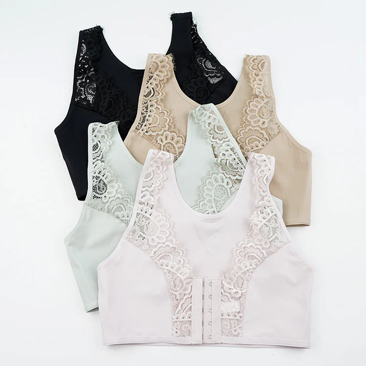The Lace Allure | Women's Full Lace Wireless Push-Up Bra - Image 5