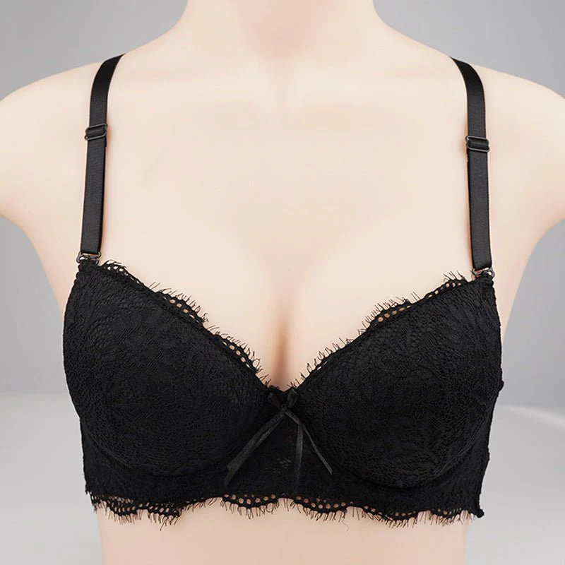 The Lace Butterfly | Women's Lace Underwire Push-Up Bra