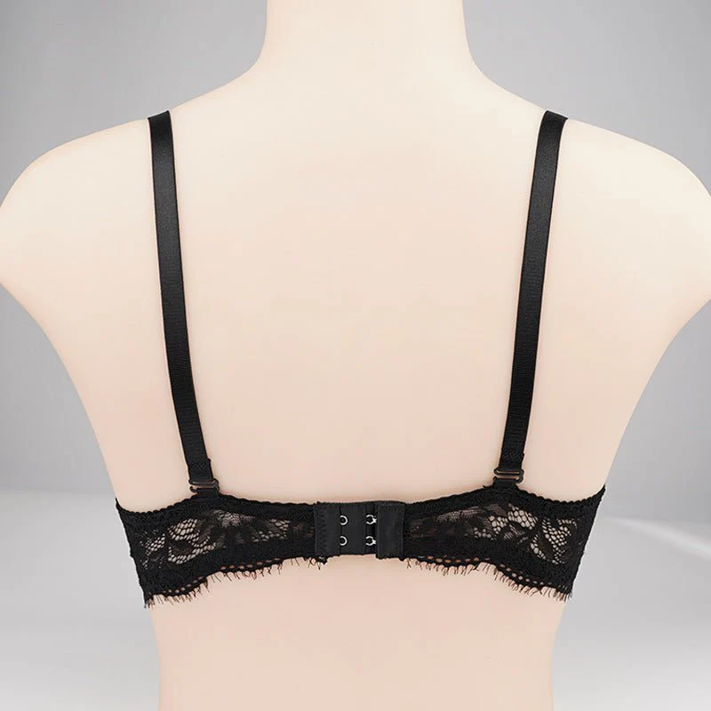 The Lace Butterfly | Women's Lace Underwire Push-Up Bra - Image 2