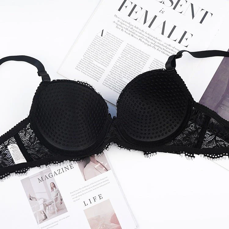 The Lace Butterfly | Women's Lace Underwire Push-Up Bra - Image 4