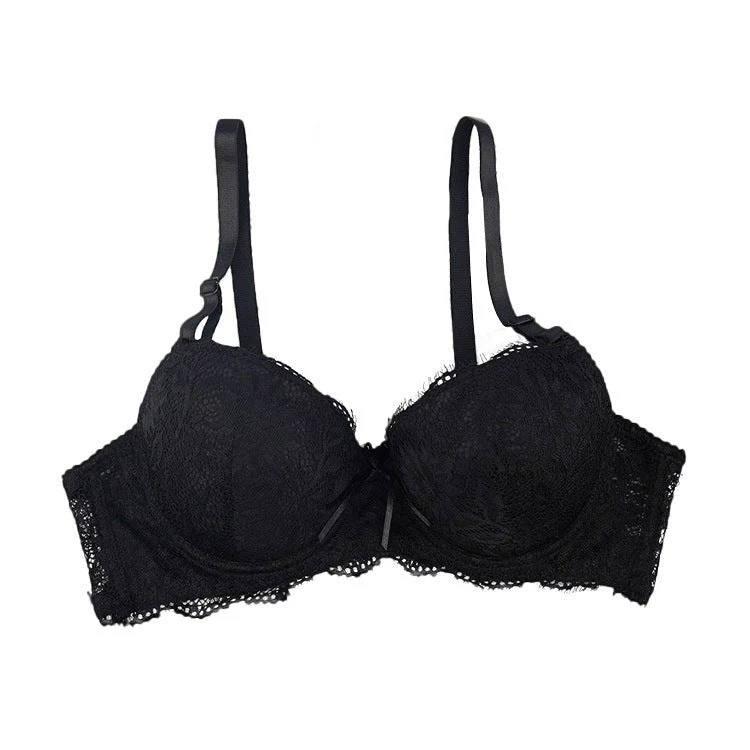 The Lace Butterfly | Women's Lace Underwire Push-Up Bra - Image 5