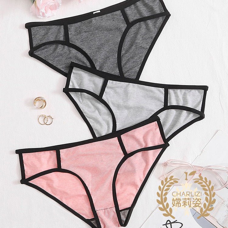 The Lace Edge Comfort | Women's Mid-Rise Lace Trim Triangle Panties - Image 5