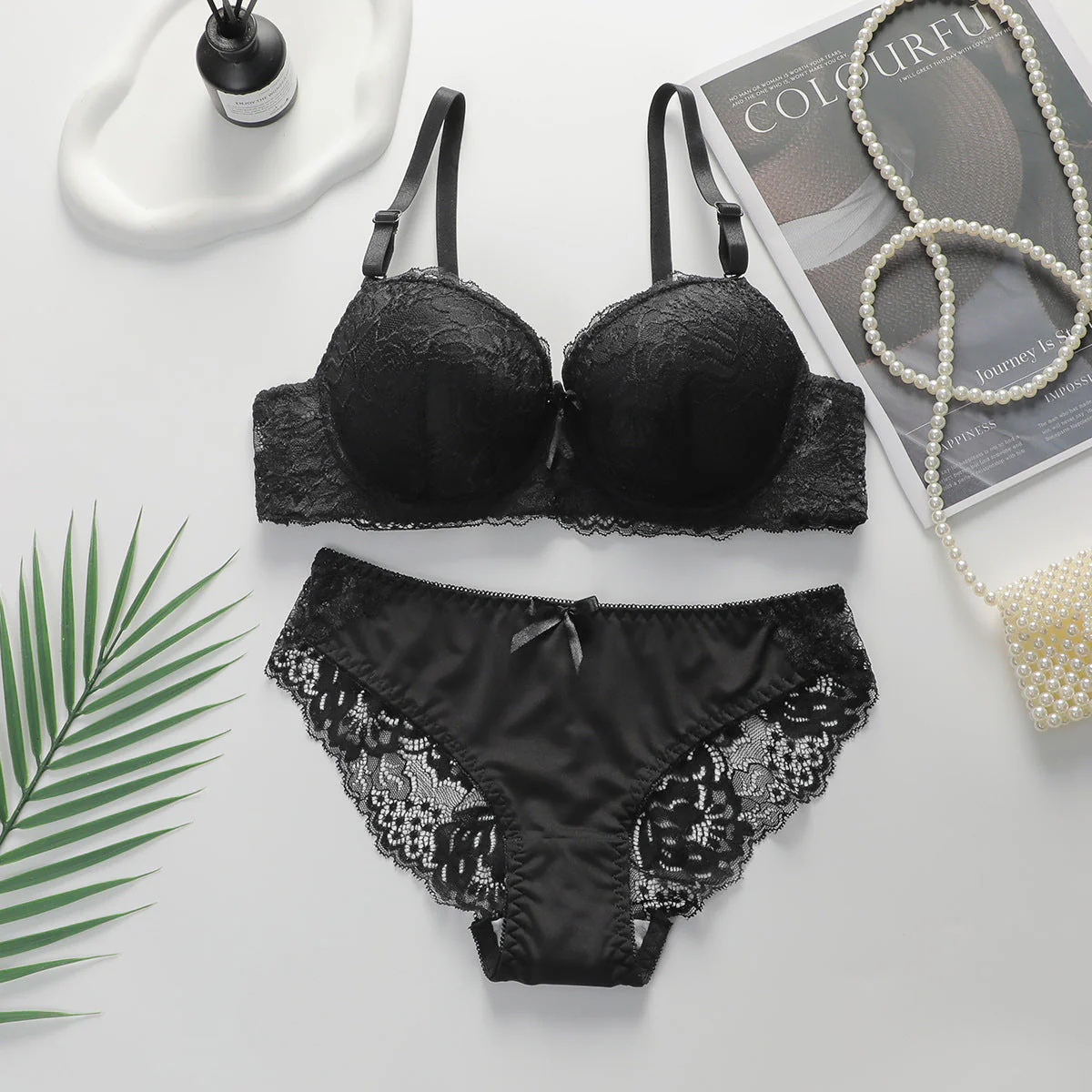 The Lace Lift | Lace Push-Up Underwire Bra & Panty Set - Image 10