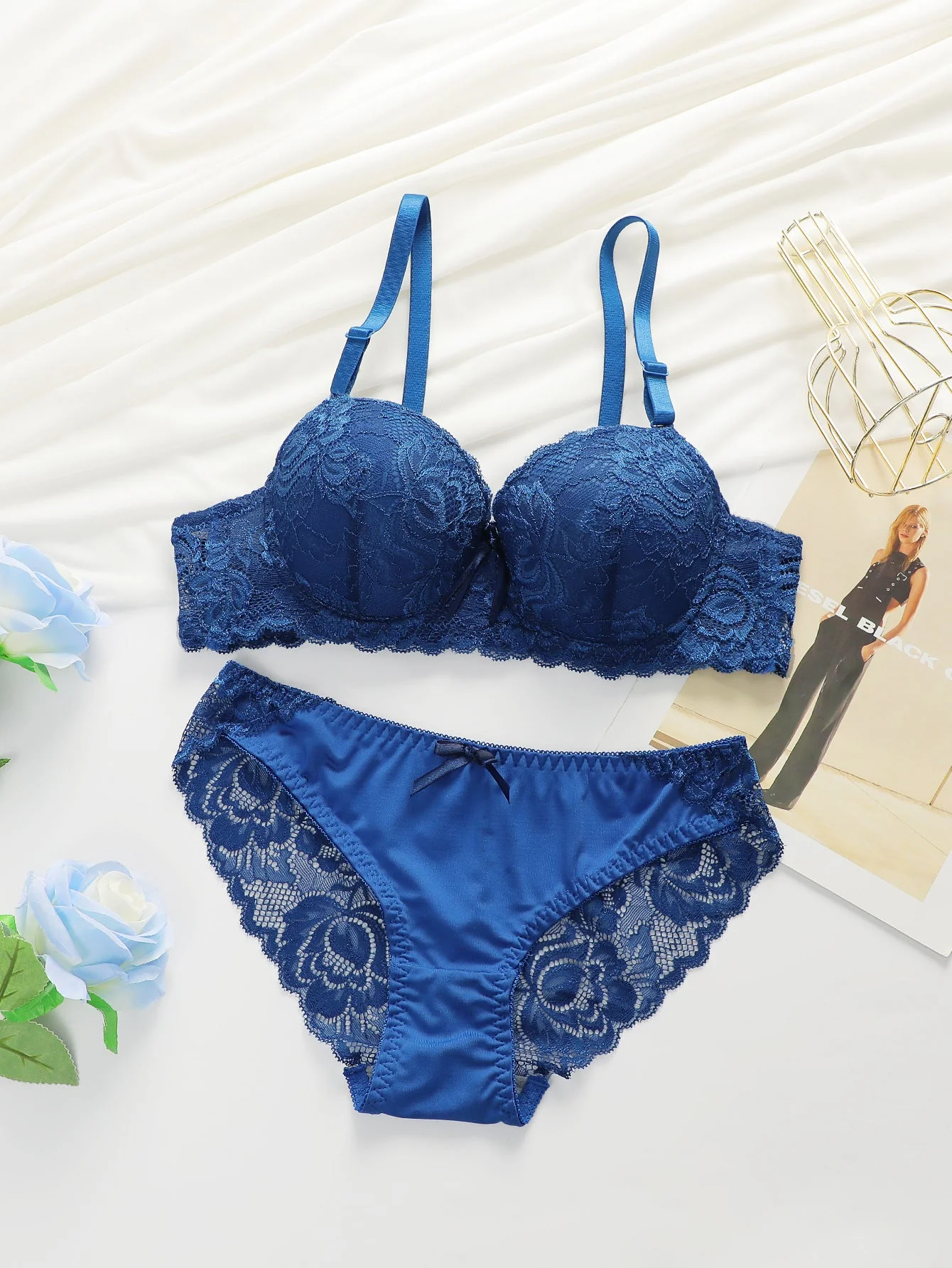 The Lace Lift | Lace Push-Up Underwire Bra & Panty Set - Image 7