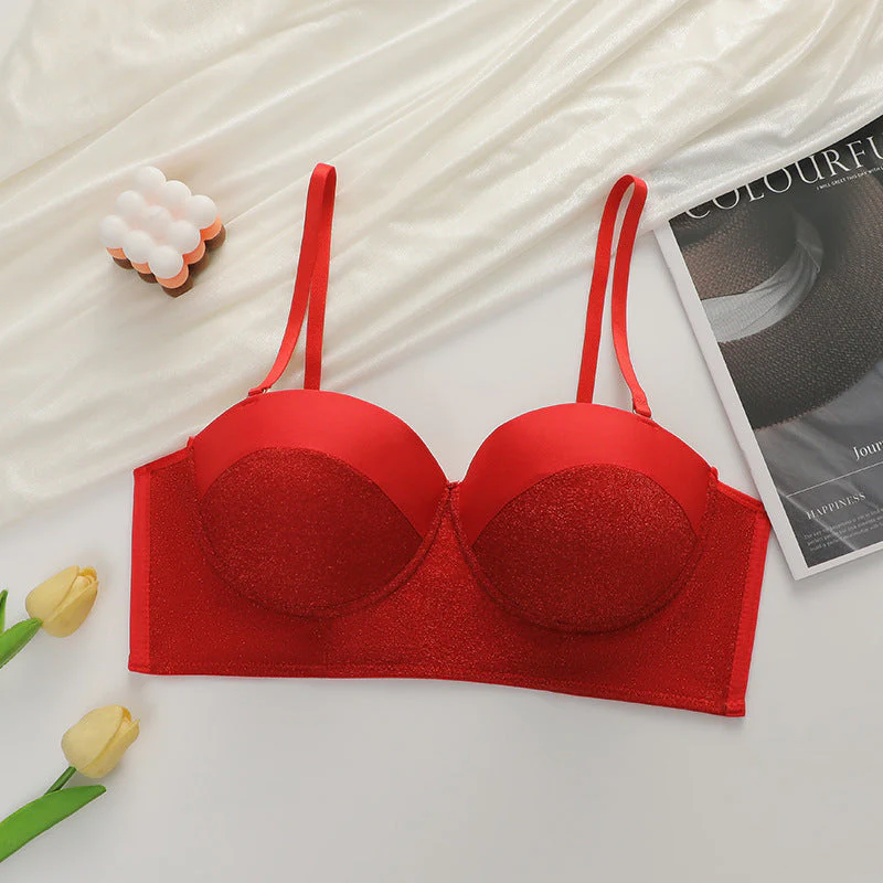 The Lace Lift | Red Lace Push-Up Underwire Bra - Image 4