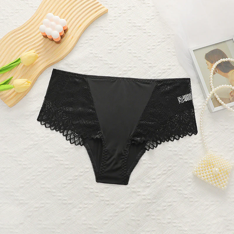 The Lace Sculpt | Women's Plus-Size Lace Mid-Rise Tummy Control Panties - Image 2