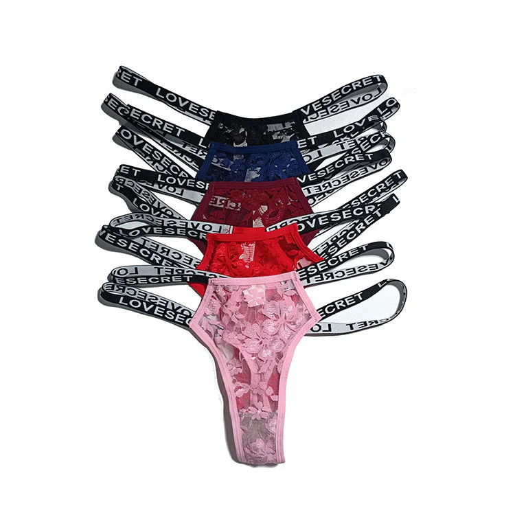 The Lace Tease | Women's Lace Low-Rise Thong Panties - Image 5