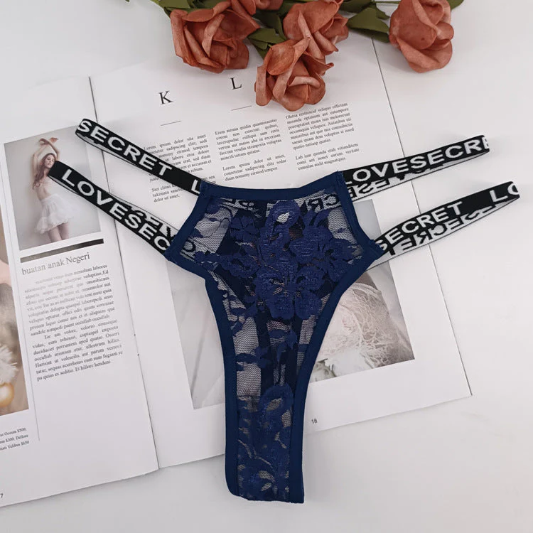 The Lace Tease | Women's Lace Low-Rise Thong Panties - Image 8