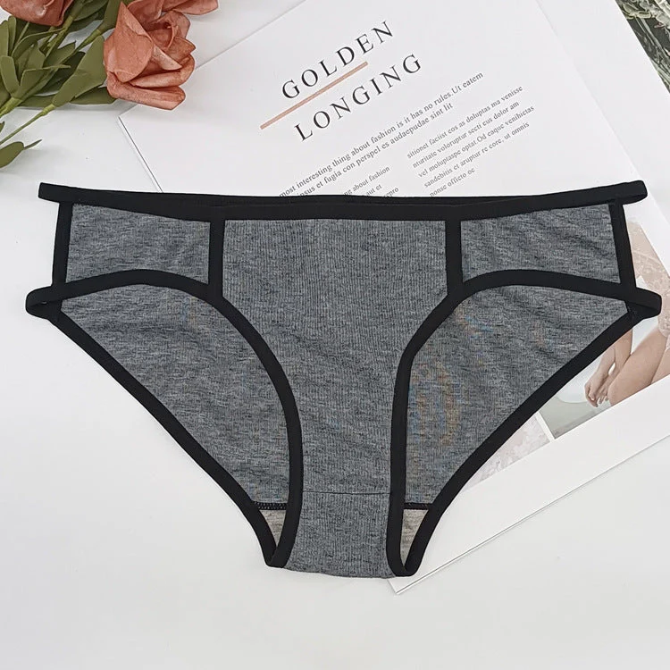 The Lace Trim Comfort | Women's Cotton Mid-Rise Lace Edge Panties - Image 2
