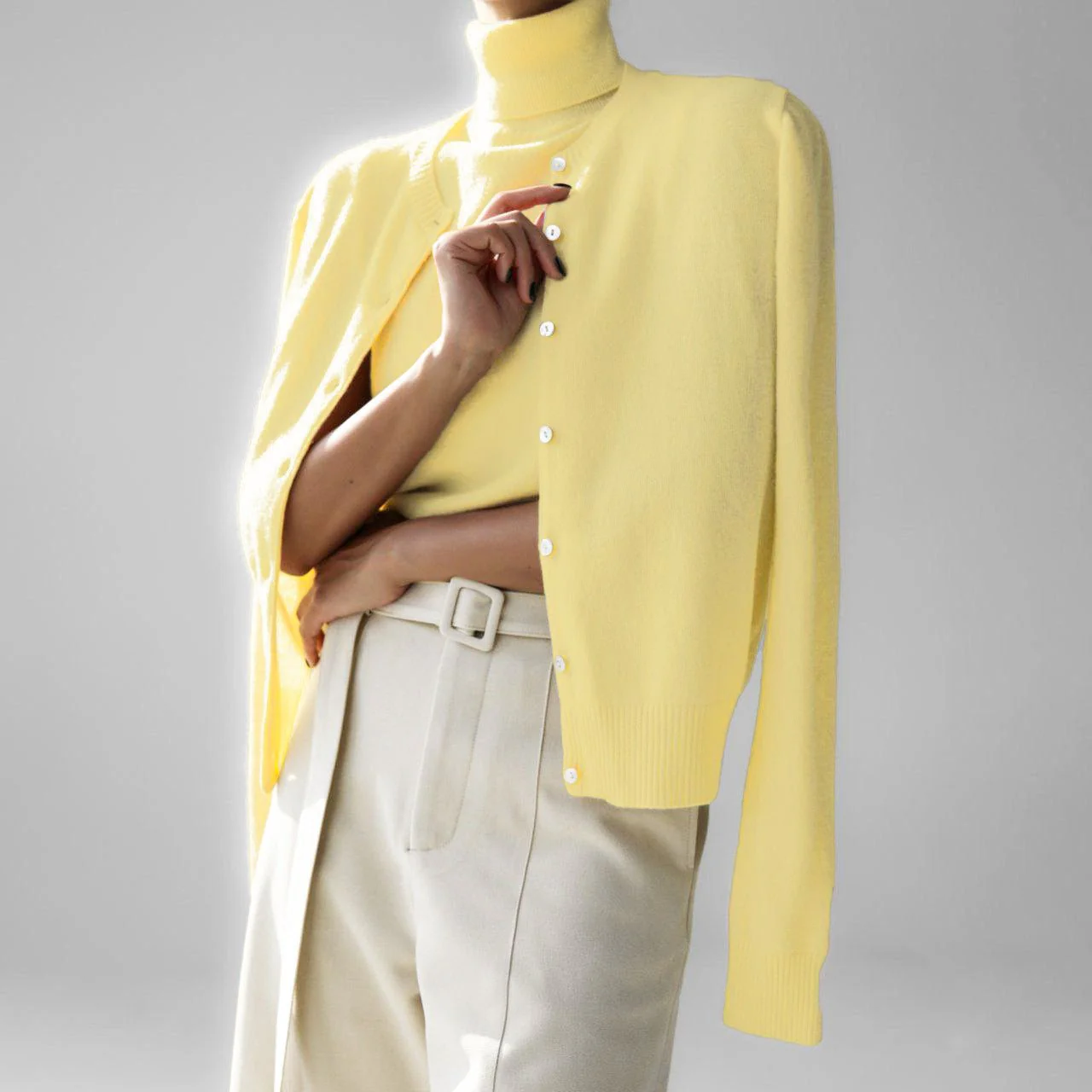 The Layered Luxe | Solid Color Vest & Matching Cardigan Set FD - Image 10
