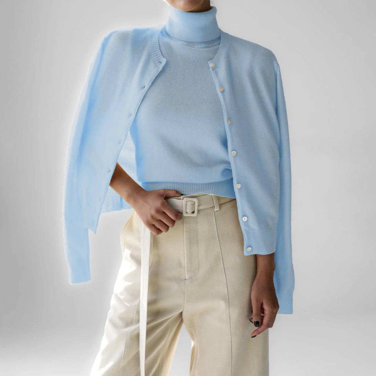 The Layered Luxe | Solid Color Vest & Matching Cardigan Set FD - Image 19