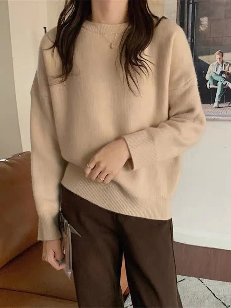 The Lazy Bliss | Women's Hooded Raglan Sleeve Knit Sweater - Image 11