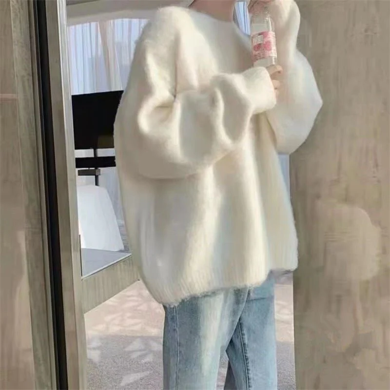 The Lazy Bliss | Women's Hooded Raglan Sleeve Knit Sweater - Image 12