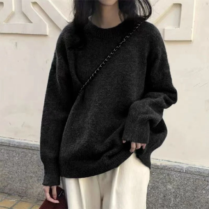 The Lazy Bliss | Women's Hooded Raglan Sleeve Knit Sweater - Image 6