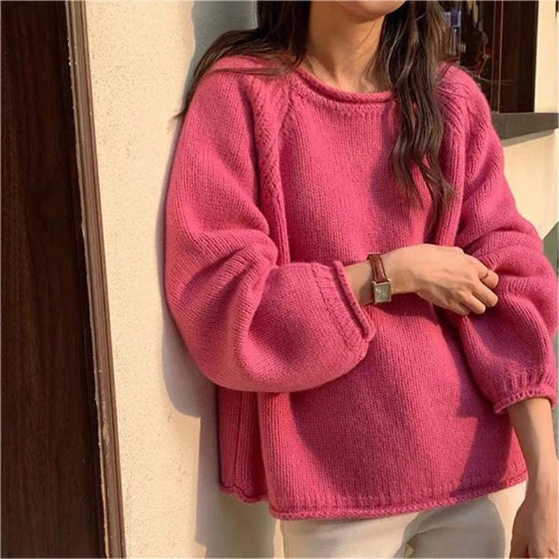 The Lazy Bliss | Women's Oversized Loose Pullover Sweater - Image 10