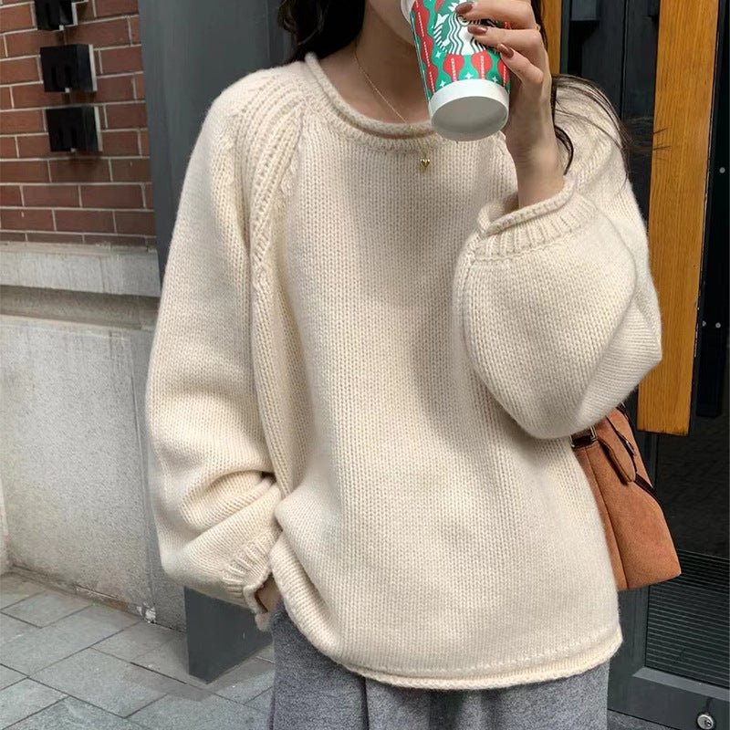 The Lazy Bliss | Women's Oversized Loose Pullover Sweater FD - Image 2