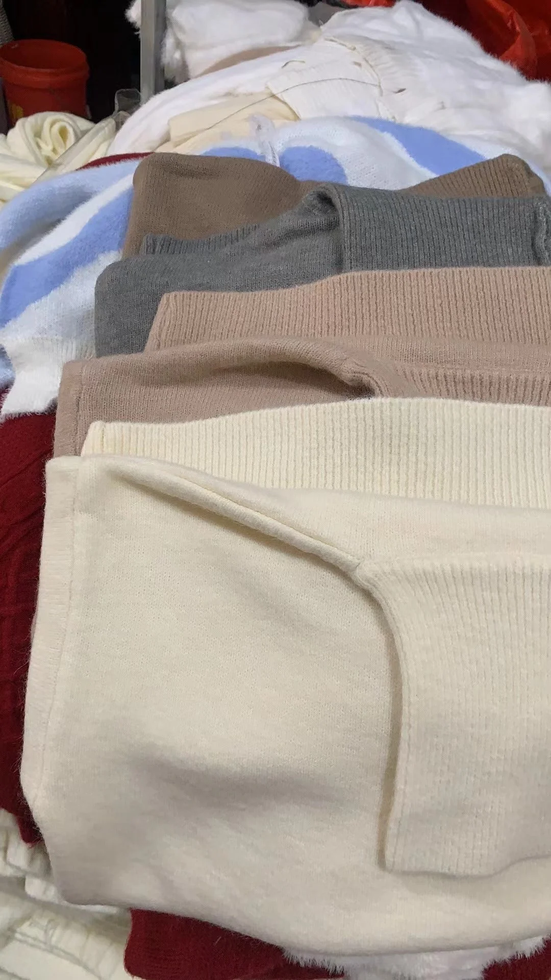 The Lazy Haven | Women's High Collar Hooded Knit Sweater FD - Image 17