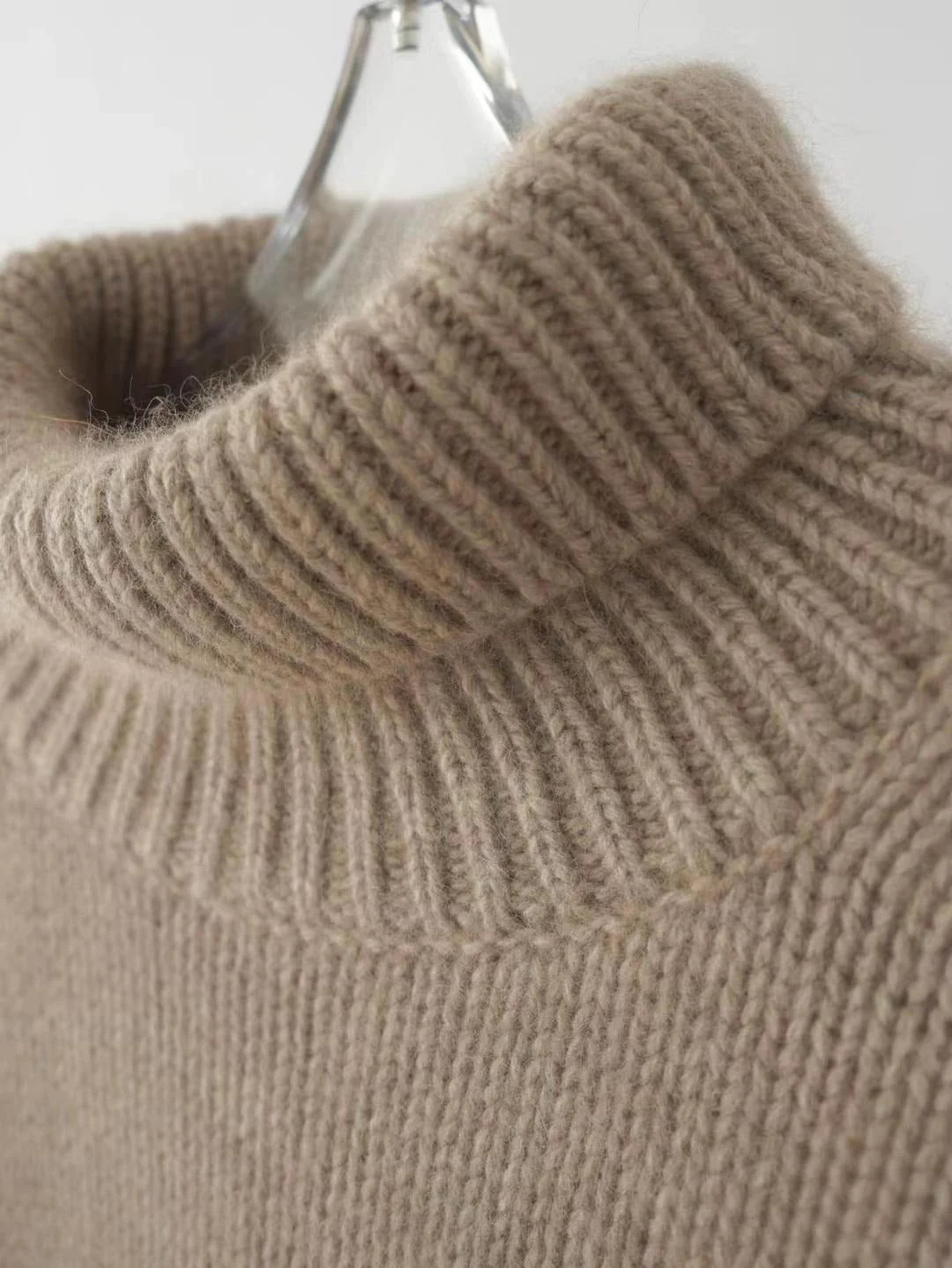 The Lazy Haven | Women's High Collar Hooded Knit Sweater FD - Image 8