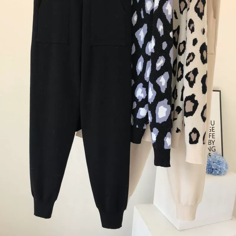The Leopard Lounge | Women's Leopard Print Long-Sleeve Sweater & Straight-Leg Pants Set - Image 47