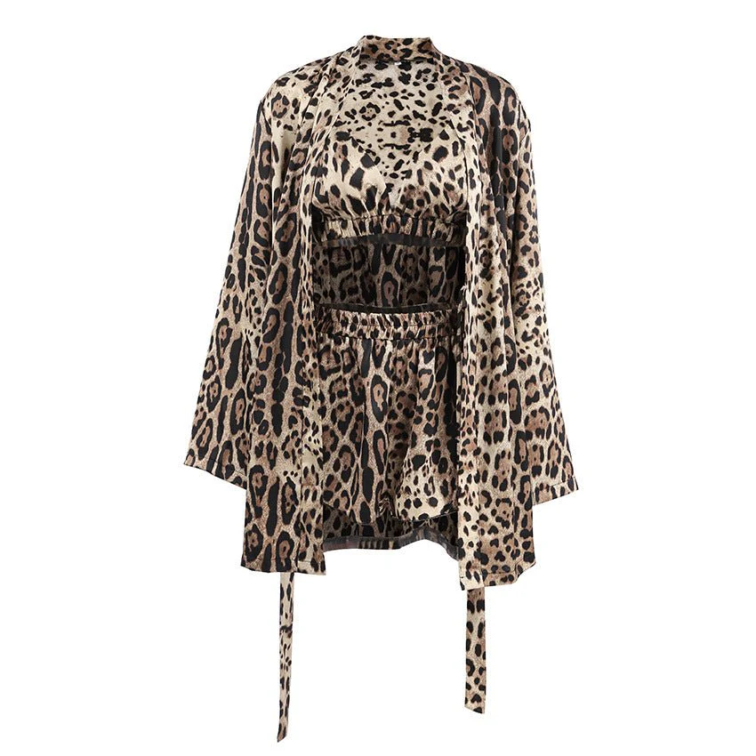 The Leopard Luxe | Leopard Print Three-Piece Lounge Set FD - Image 7