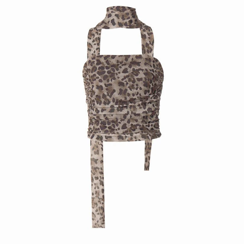 The Leopard Spice | Leopard Print Strapless Tube Crop Top (FD) - Image 5