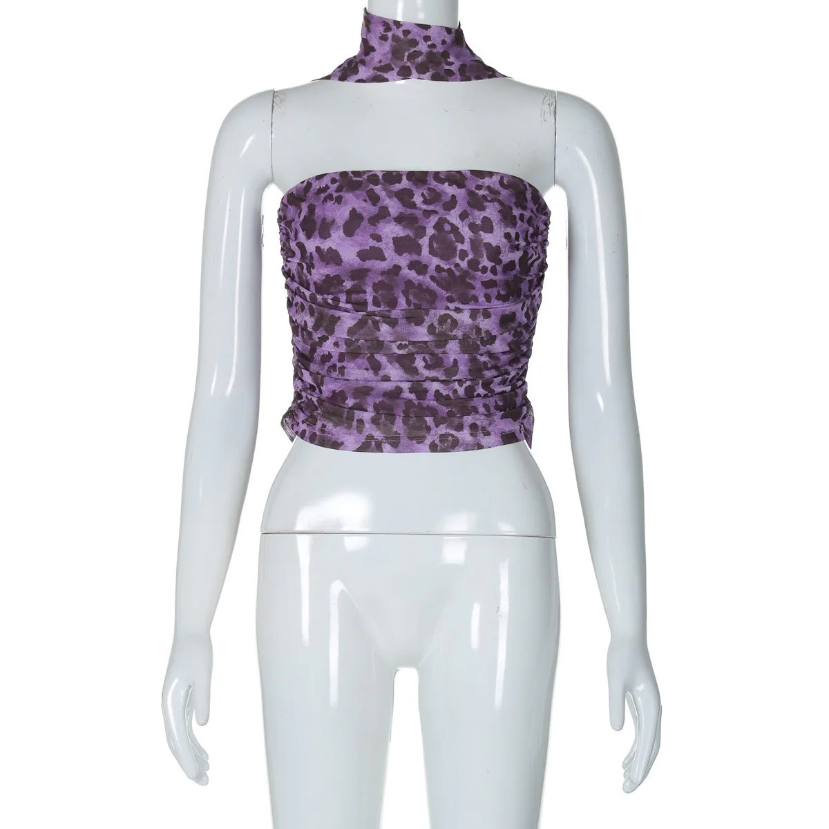 The Leopard Spice | Leopard Print Strapless Tube Crop Top (FD) - Image 7