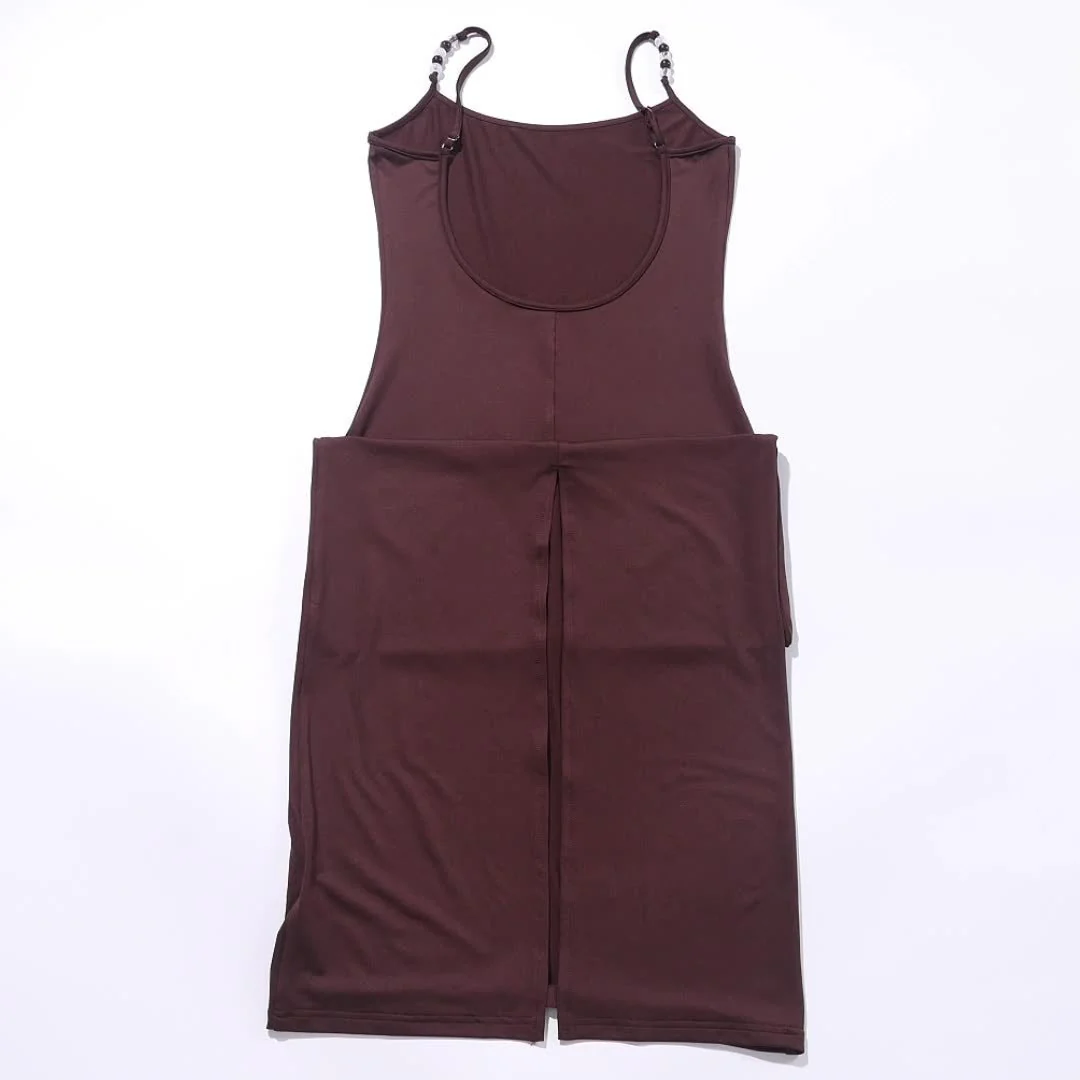 The Midnight Elegance | Women's Plus-Size Ice Silk V-Neck Long Nightdress - Image 2