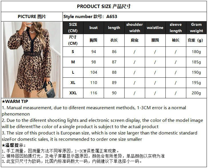 The Midnight Leopard | Women's Lace Patchwork Leopard Print V-Neck Midi Dress - Image 7