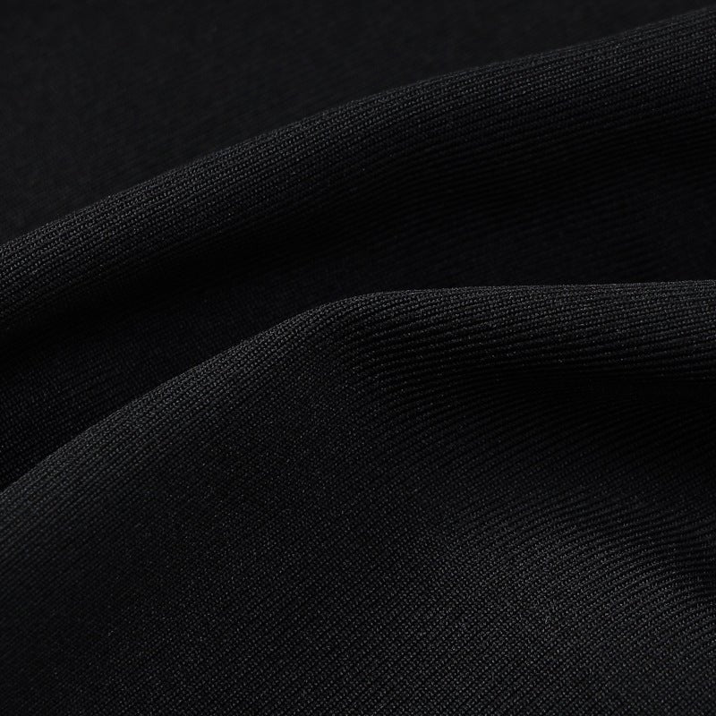 The Midnight Seduction | Solid Color Backless Long-Sleeve Bodycon Mini Dress - Image 12