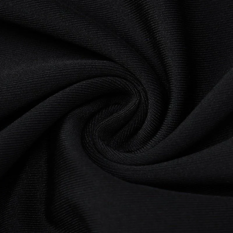 The Midnight Seduction | Solid Color Backless Long-Sleeve Bodycon Mini Dress - Image 13