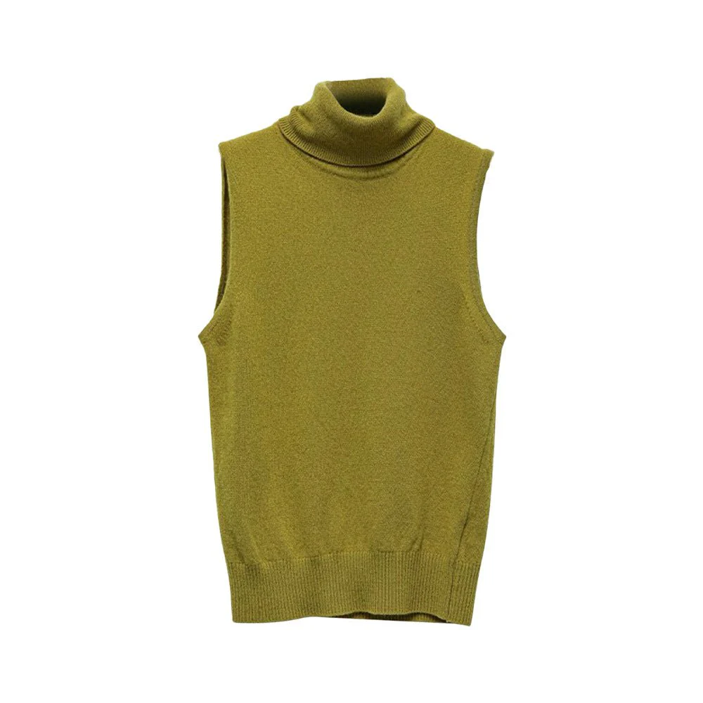 The Minimalist Ease | Solid Color Sleeveless Slim Fit Viscose Tank Top - Image 5