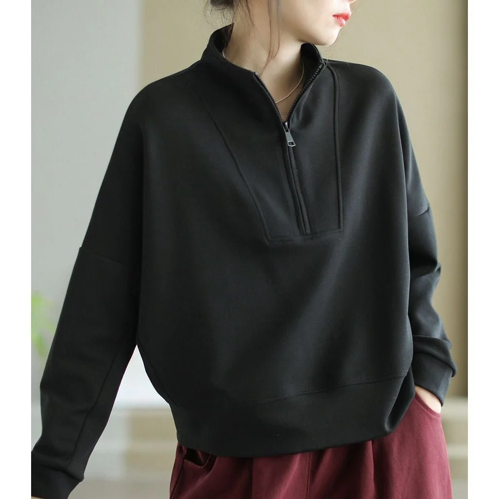 The Modern Stand | Women's Stand Collar Slim Fit Knit Sweater - Image 7