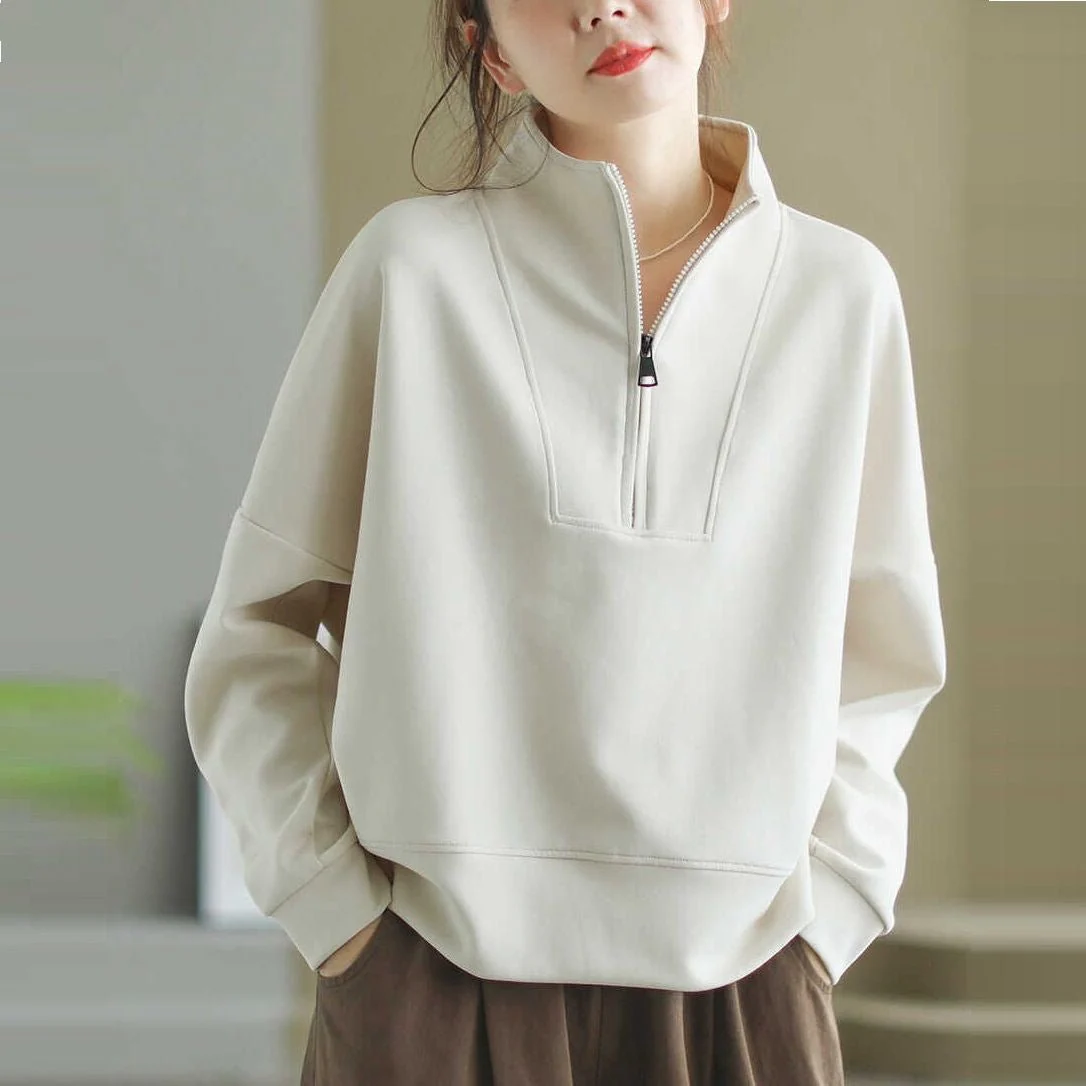 The Modern Stand | Women's Stand Collar Slim Fit Knit Sweater - Image 9