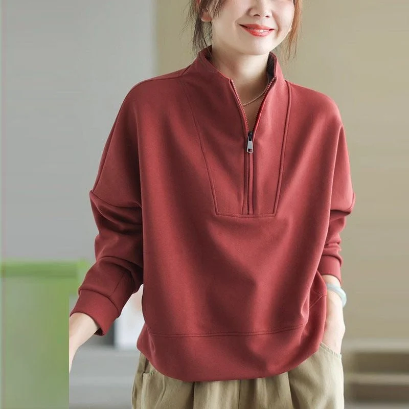 The Modern Stand | Women's Stand Collar Slim Fit Knit Sweater FD - Image 4