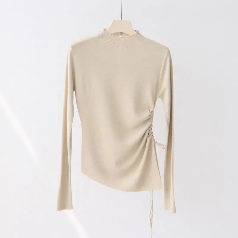 The Modern Twist | Women's Slim-Fit Semi-Turtleneck Pullover Sweater - Image 8