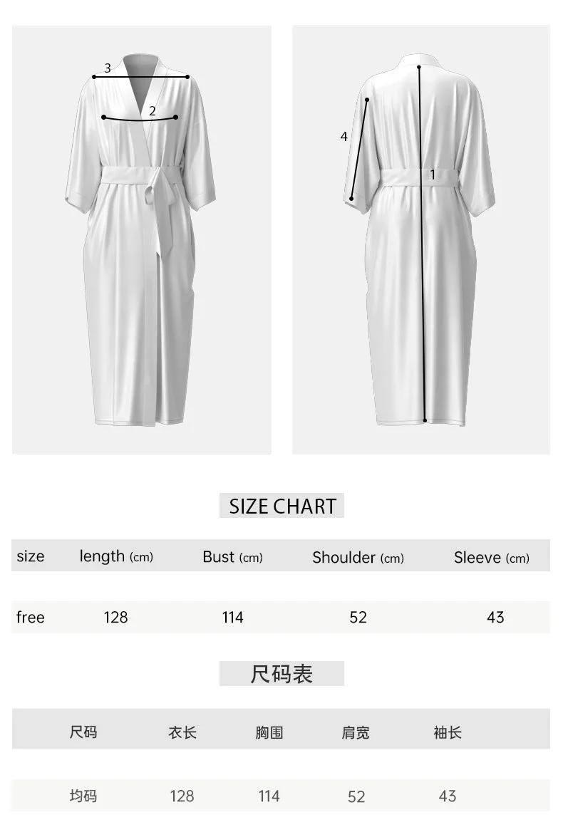 The Noir Harmony | Women's Satin Long-Sleeve Robe, Cami & Long Pants Three-Piece Set - Image 6