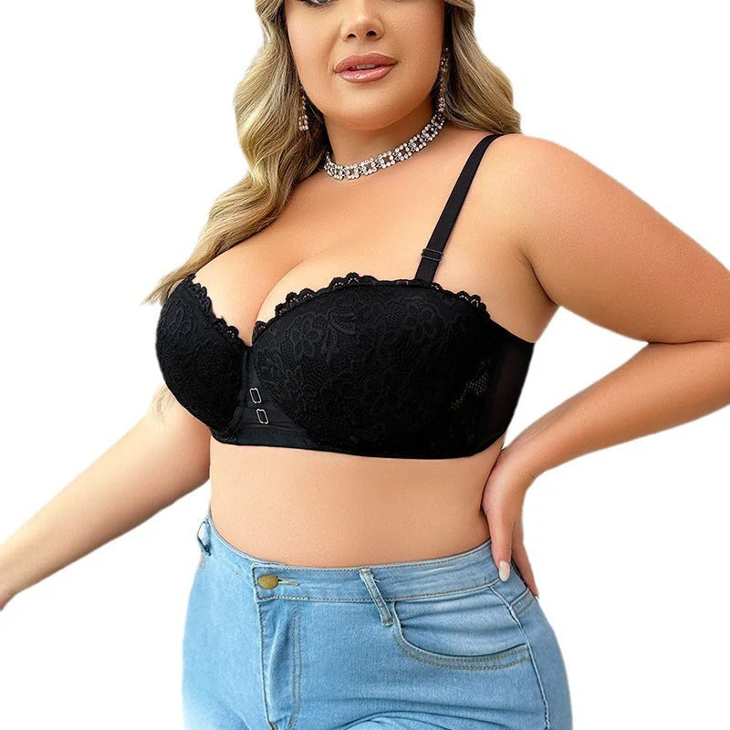 The Noir Lift | Women's Lace Underwire Push-Up Bra for Smaller Busts - Image 5