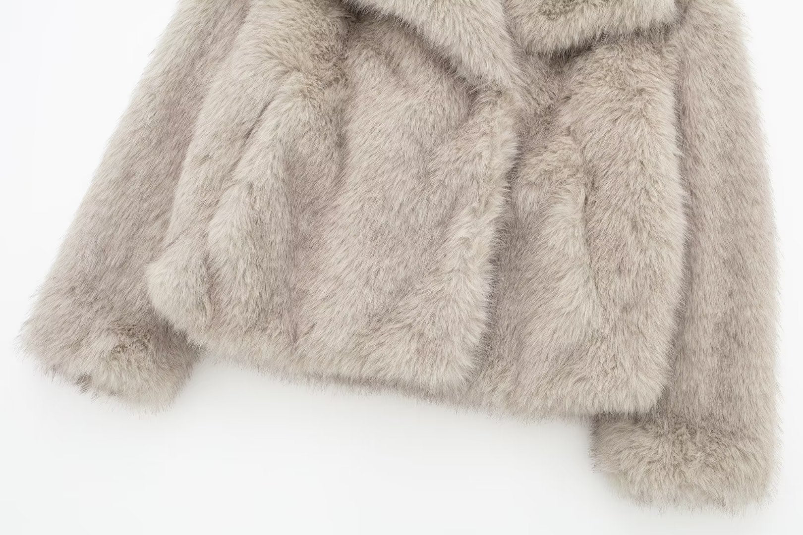 The Plush Elegance | Women's Short Faux Fur Lapel Coat - Image 15